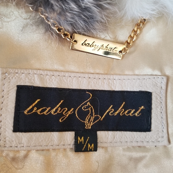 🔥NEW🔥 Baby Phat Fur Rabbit Coat Jr Size Medium - Picture 12 of 16